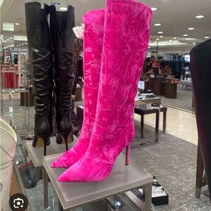 INC. Havannah hot pink knee high stiletto boots